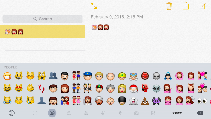 emoticonos emoji iOS 8.3