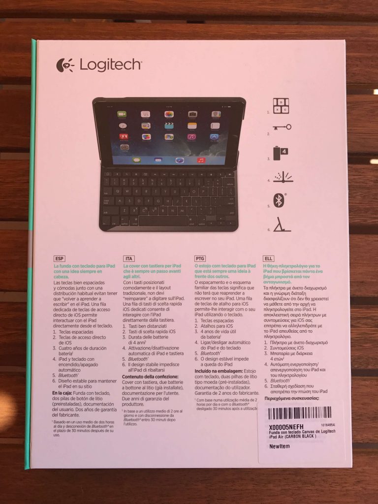 Unboxing Logitech Canvas - trasera