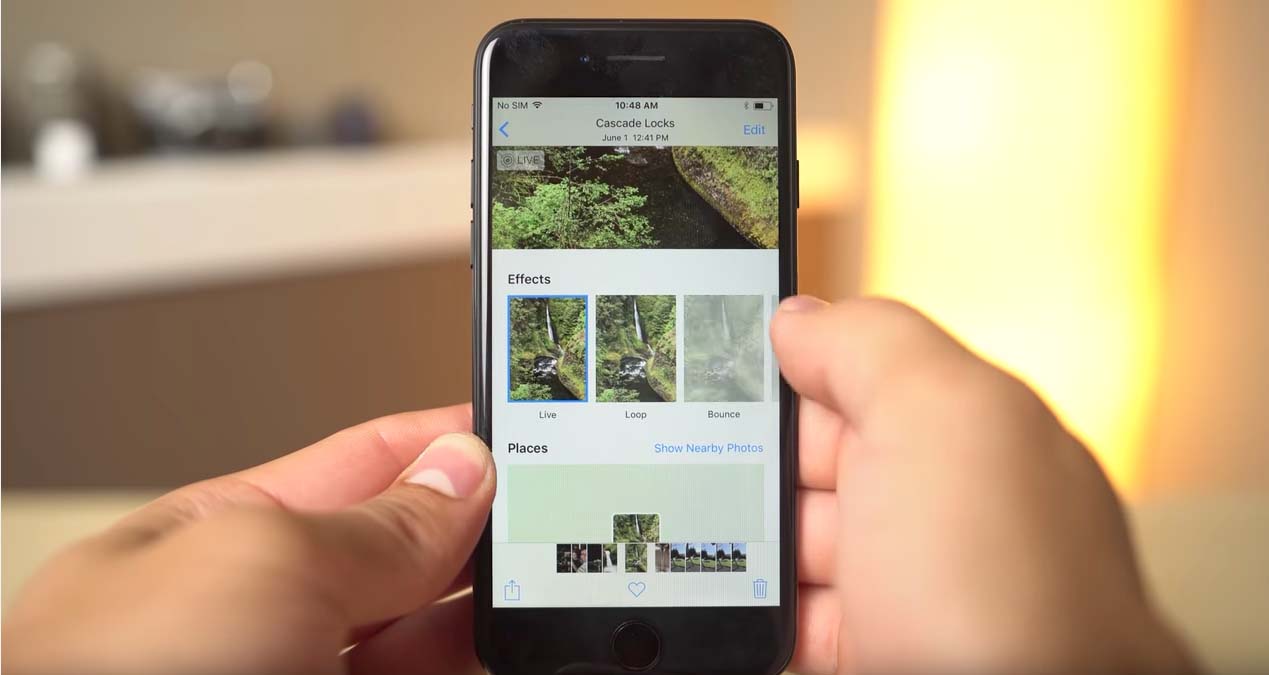 iOS 11 podrás dar efectos Live Photos
