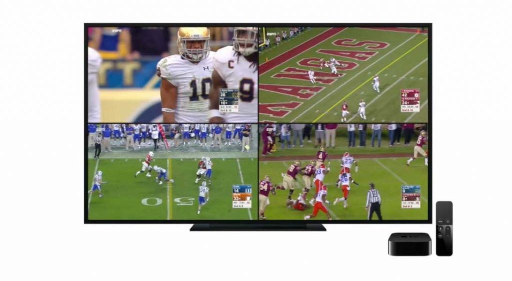 Multidifusión de ESPN en el Apple TV