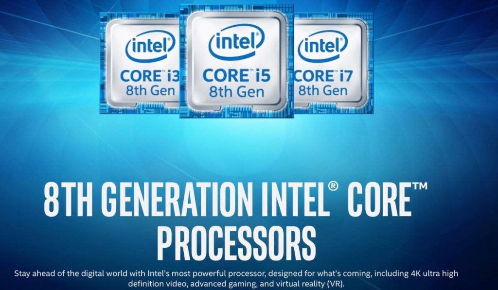 intel Core i3 i5 e i7 8ª Gen