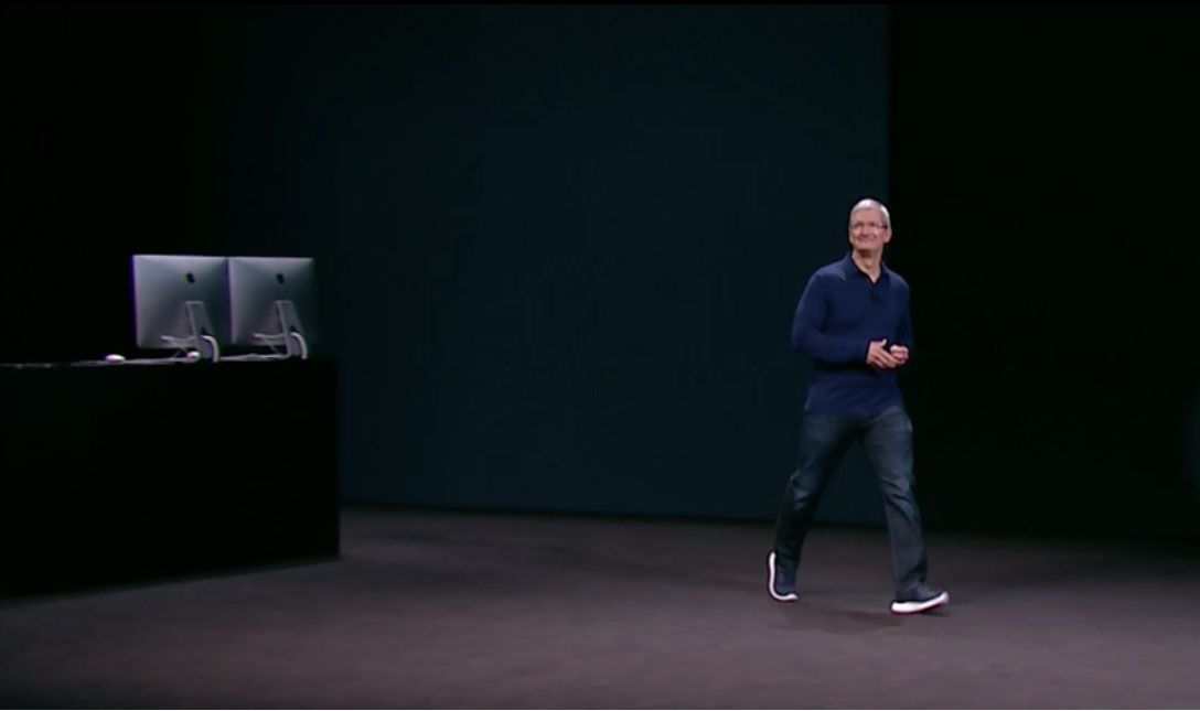 Tim Cook en la keynote de 2016