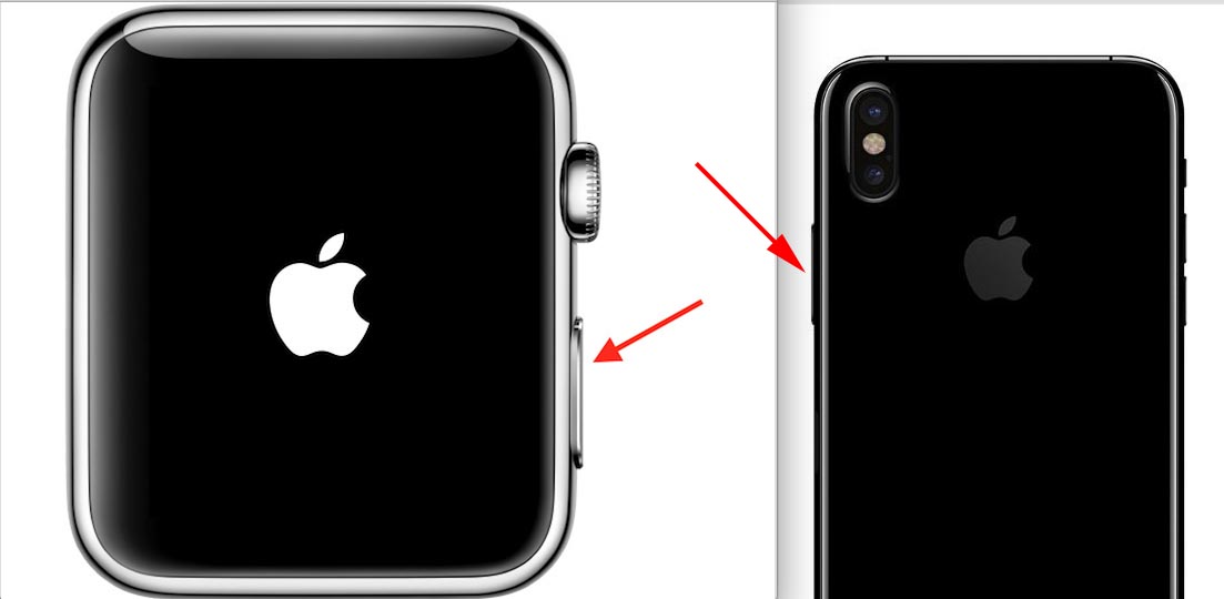 Botón multifuncional Apple Watch y iPhone 8