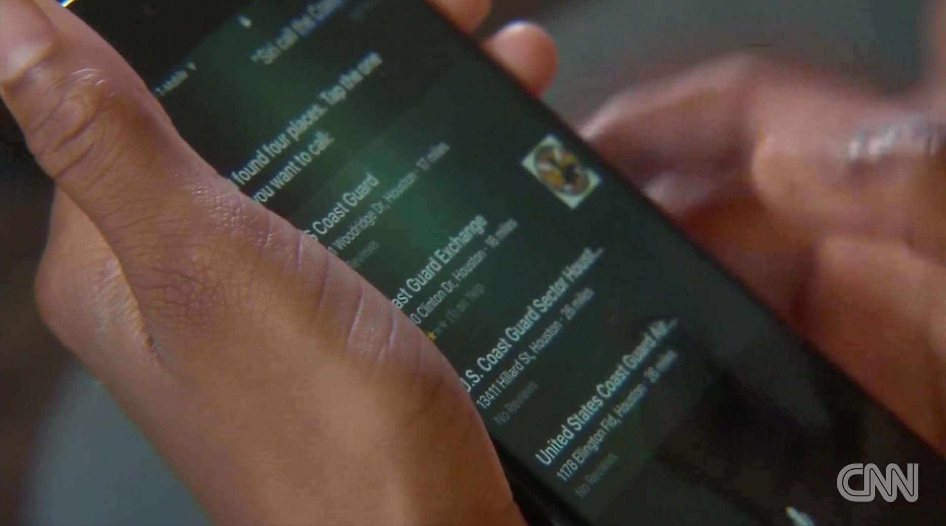 Siri salva la vida a una niña en el Huracán Harvey