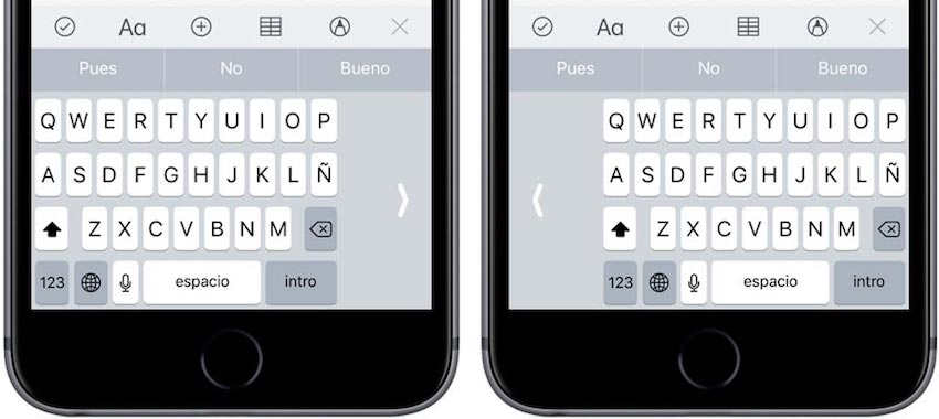 teclado a una mano en iOS 11