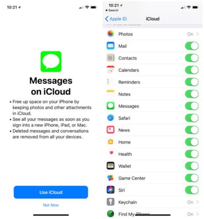 iOS 11.3 iMessage iCloud