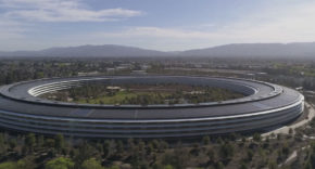 Apple Park a vista de drone