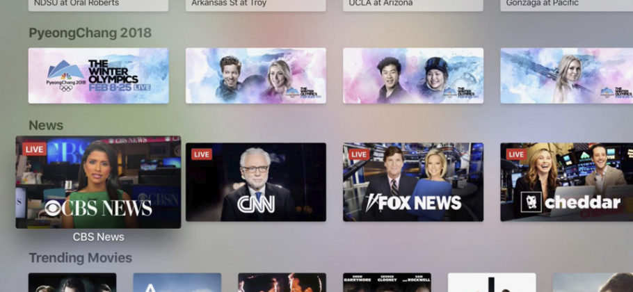Sección Noticias en Apple TV app