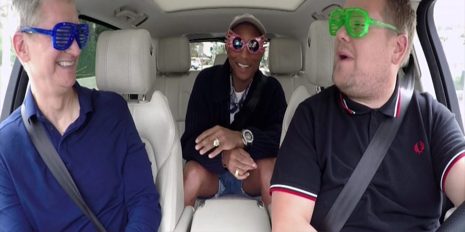 Carpool Karaoke Tim Coom y Pharrell Williams