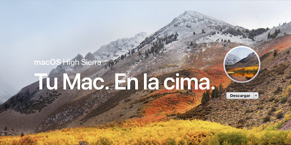 macOS High Sierra Actualización