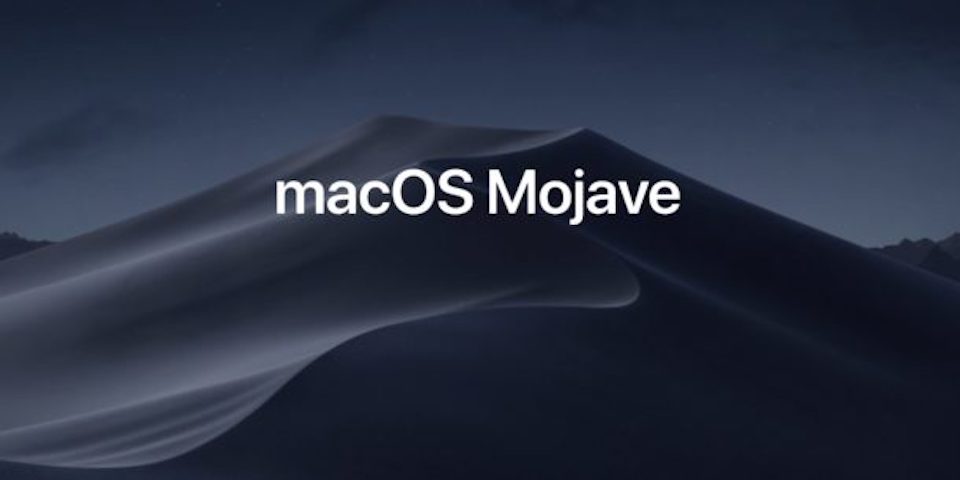 macOS Mojave - dark mode