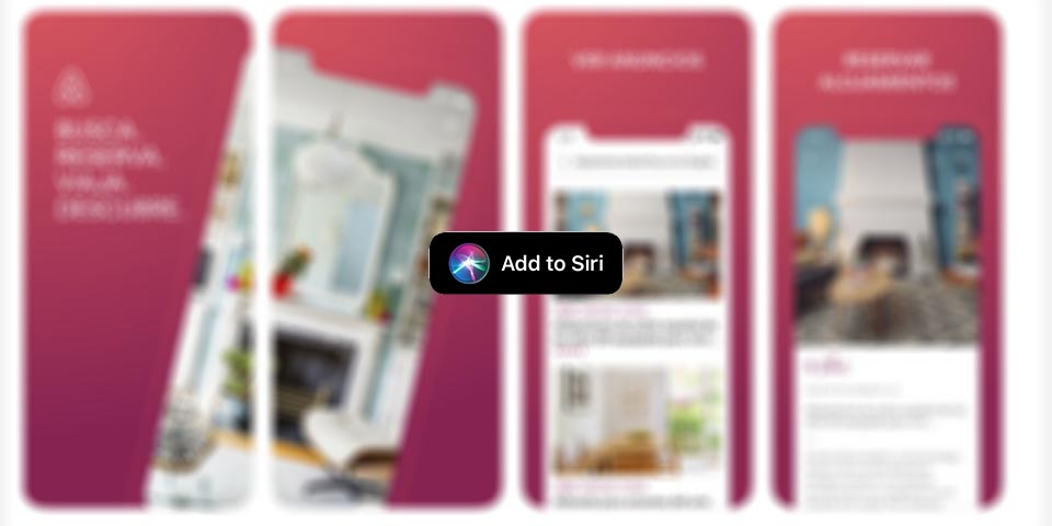 Airbnb compatible con Atajos de Siri