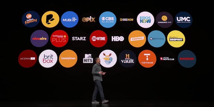 Canales de Apple TV iniciales