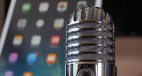 micrófono iPad podcast