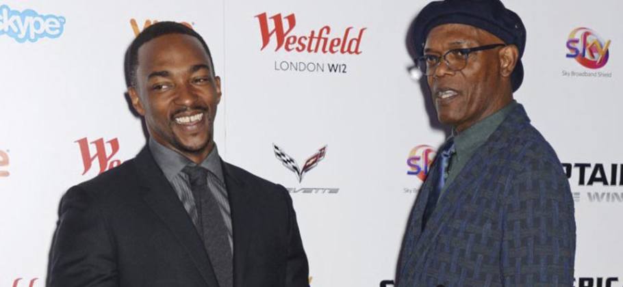 Samuel L. Jackson y Anthony Mackie juntos en la película "The Banker" en Apple TV+