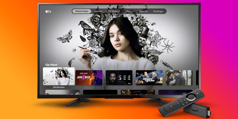 La app Apple TV está disponible en los dispositivos Amazon Fire TV