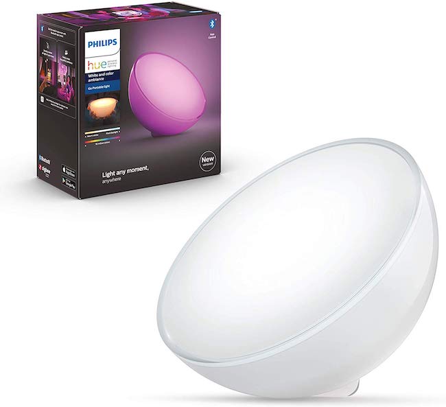 Philips Hue Go White and Color Ambiance Lámpara de mesa LED inteligente Bluetooth