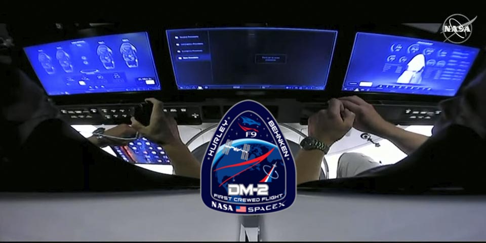 iPad DM-2 en la Crew Dragon