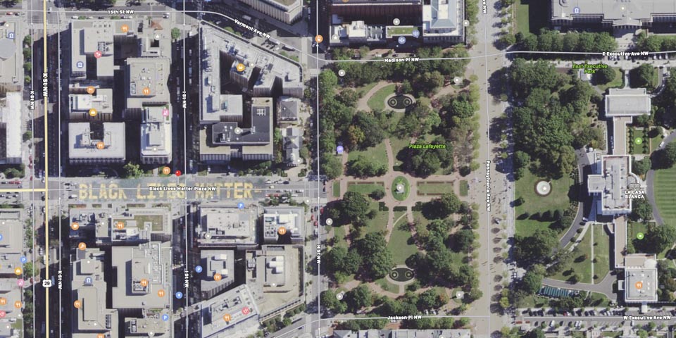 Apple Maps - Calle de Washington Black Lives Matter