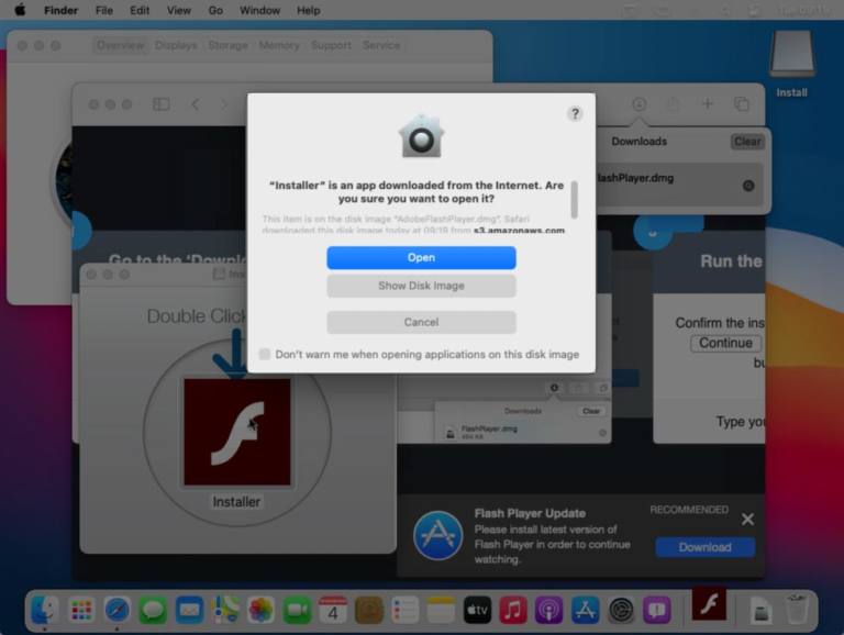 El instalador malicioso fue notariado por Apple y podría ejecutarse en las últimas versiones de macOS. (Imagen: Patrick Wardle / TechCrunch )