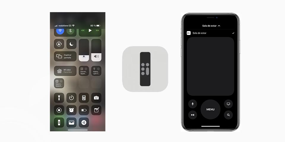 Remote - Centro de control de iOS