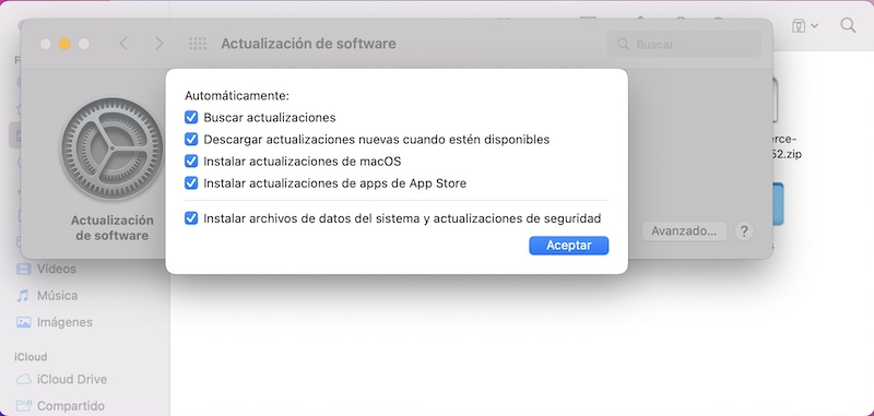 Actualizaciones de seguridad de macOS