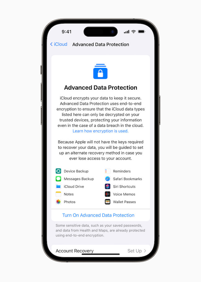 Advanced Data Protection iCloud