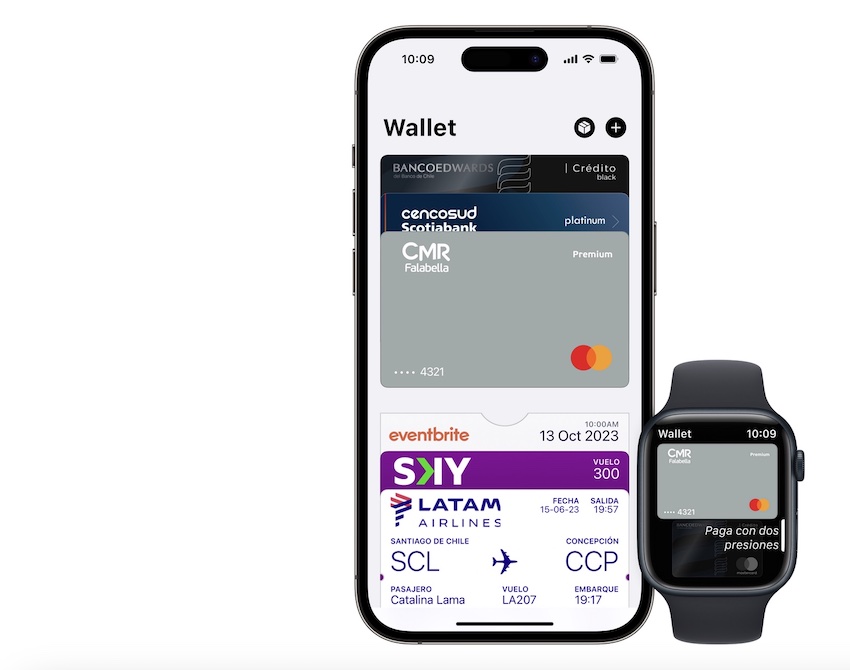 Wallet con Apple Pay en Chile