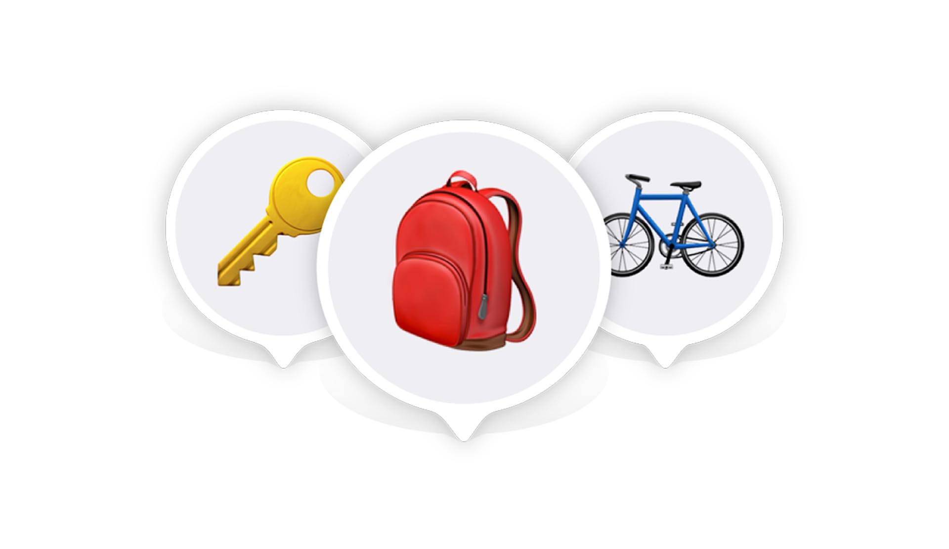 items de la app Buscar de Apple