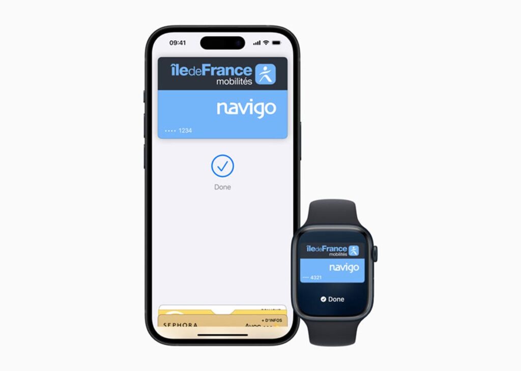 Tarjeta de Transporte Navigo en París y Apple Wallet