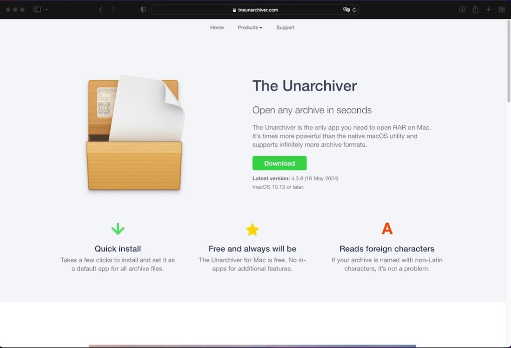 infostealer en macOS que se hace pasar por aplicación Unarchiver