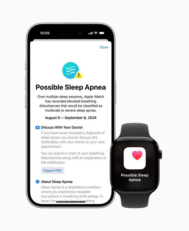 Función apnea del sueño de Apple Watch con watchOS 11