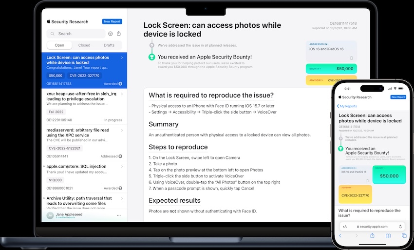 Apple Security Bounty