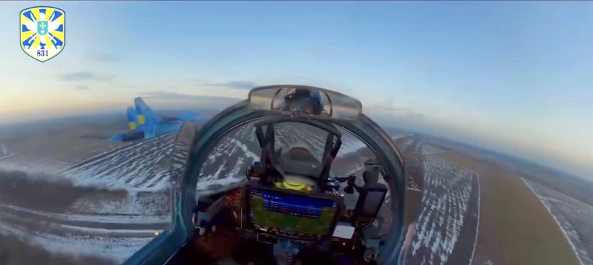 Sukhoi Su-27 usando iPad