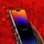 iPhone con la bandera de China
