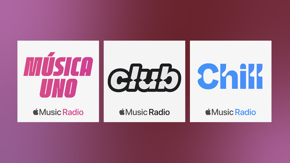 Apple Music Club, Apple Music Chill y Apple Música Uno