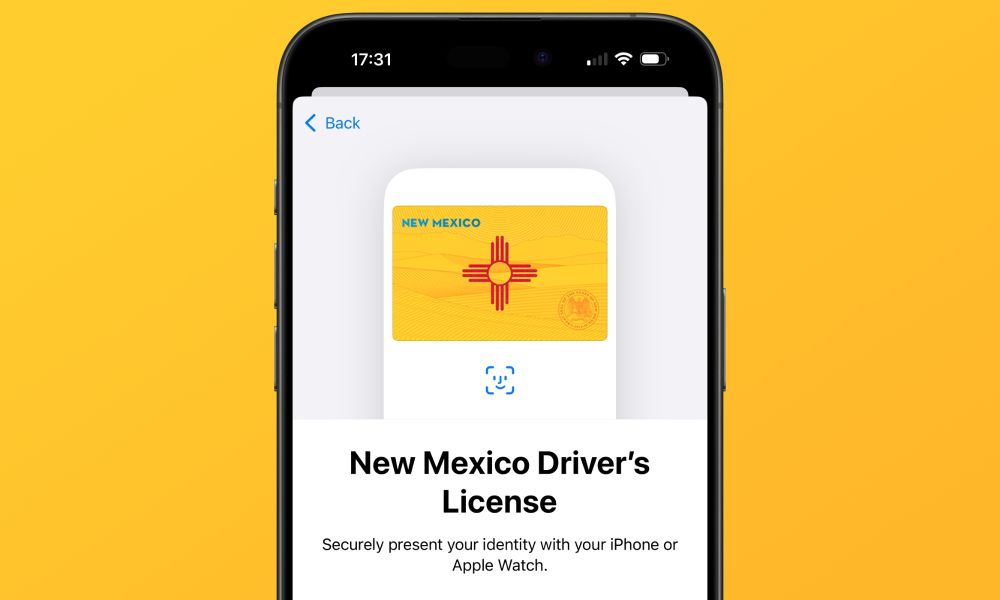 Carnet de conducir de Nuevo Mexico en Apple Wallet