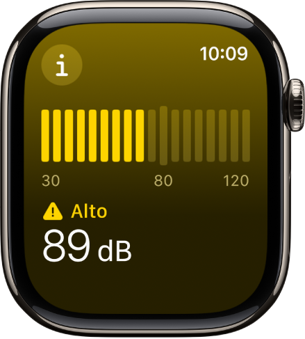 app Ruido del Apple Watch