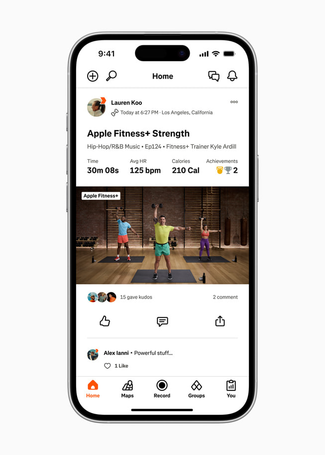 Apple Fitness Plus y Strava