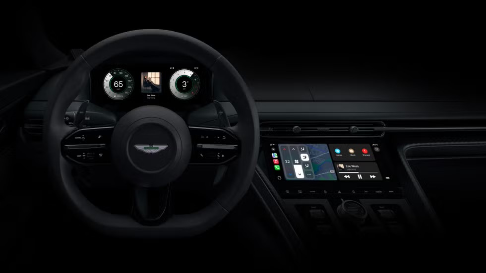 Aston Martin con la vista previa de la nueva generación de CarPlay