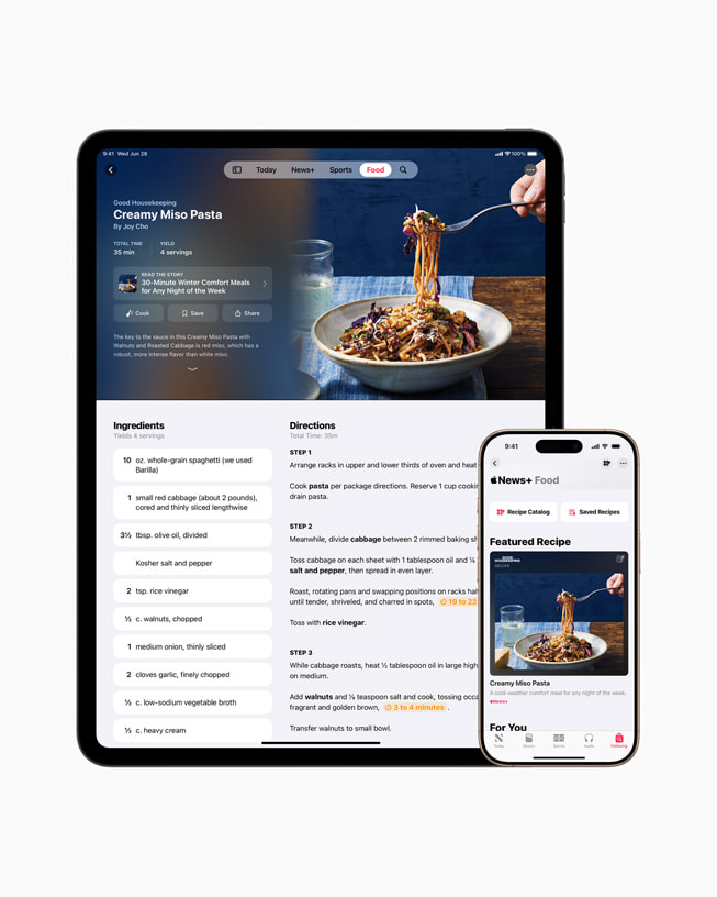 Apple News+ Food