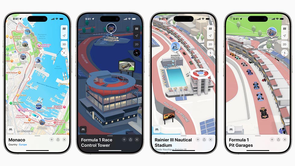 Mapas de Apple Fórmula 1 de Mónaco