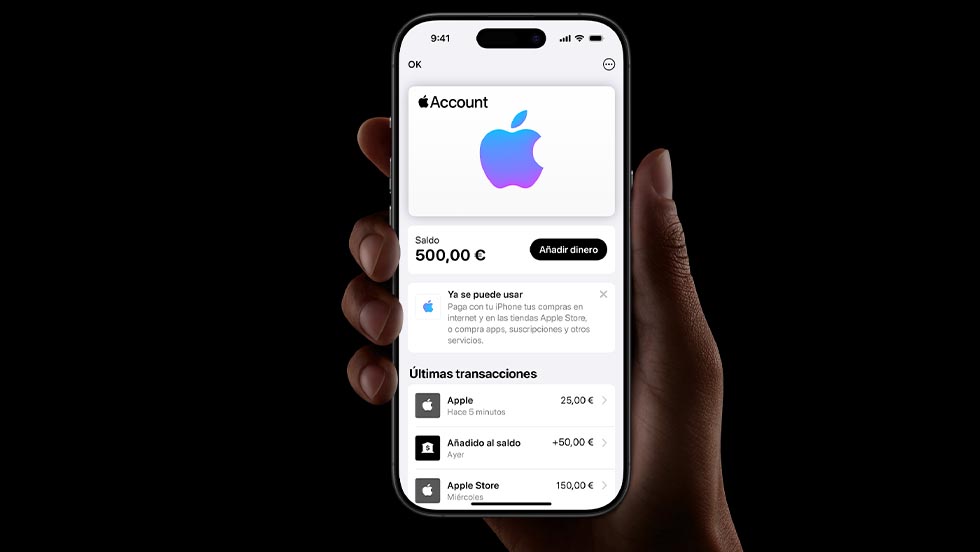 Movimientos de la Apple Account