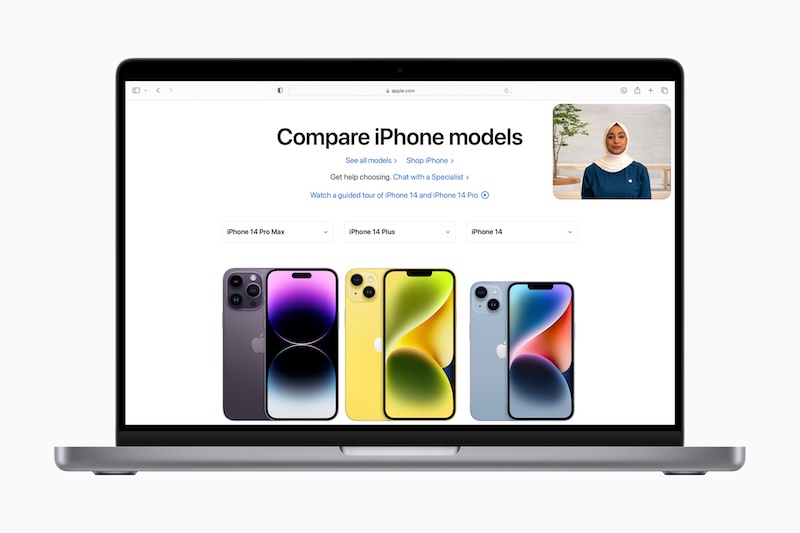 Apple comprar con un especialista en videollamada en Estados Unidos