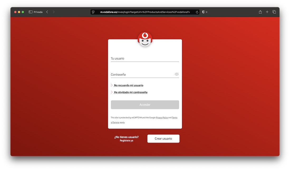 tutorial Vodafone TV en macOS