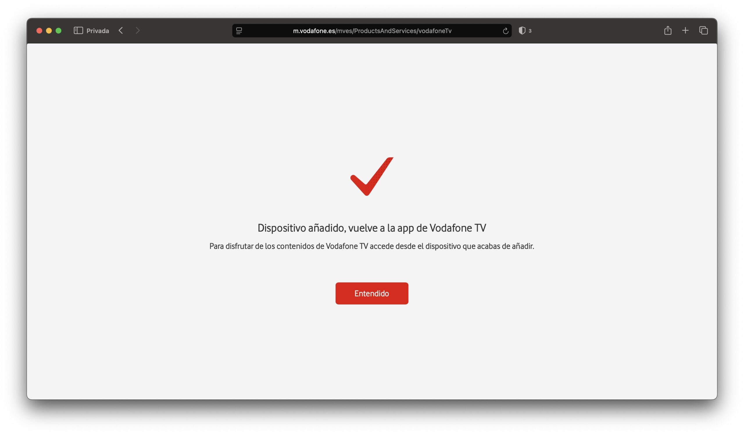 tutorial Vodafone TV en macOS