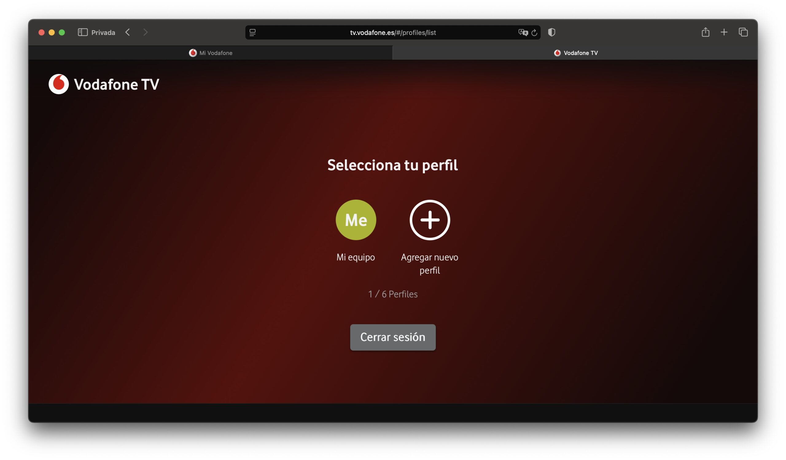 tutorial Vodafone TV en macOS
