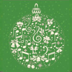 bola de Navidad y nota musical
