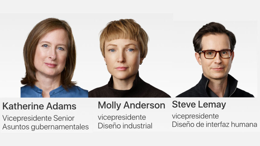 Katherine Adams, Molly Anderson y Steve Lemay