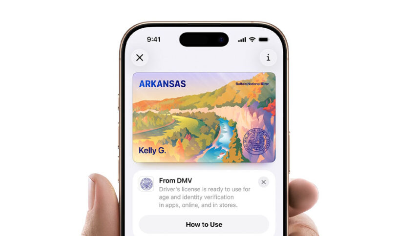 El carnet de conducir disponible en la app Cartera en Arkansas